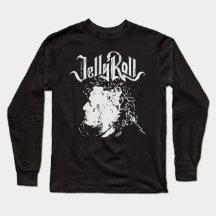 Jelly roll lineart face Long Sleeve T-Shirt